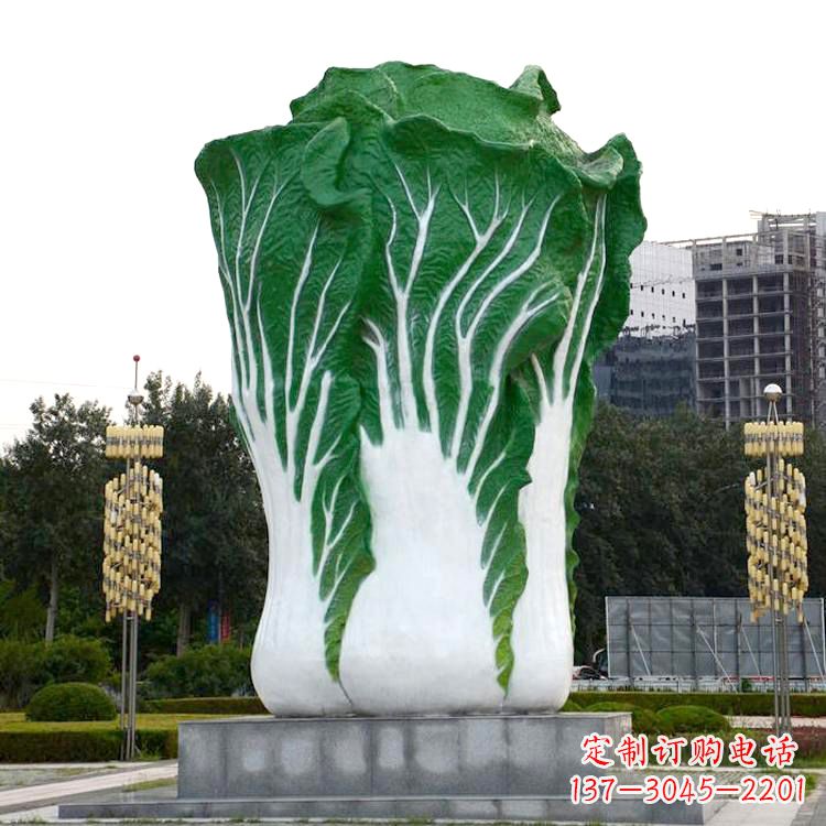 温州白菜雕塑-公园园林仿真植物景观