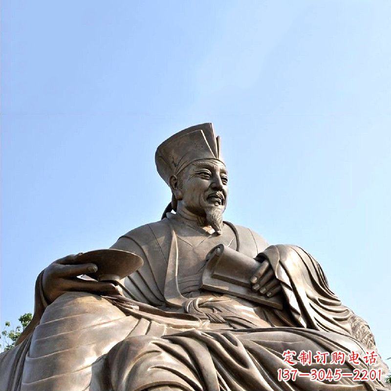 温州历史名人北宋文坛领袖欧阳修铸铜雕塑