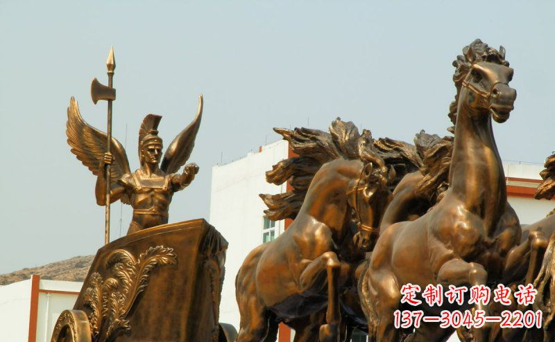 温州阿波罗战车广场景观铜雕