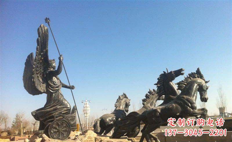 温州阿波罗战车小区景观铜雕 (2)