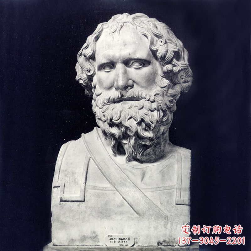 温州阿基米德石雕头像传承古典美学