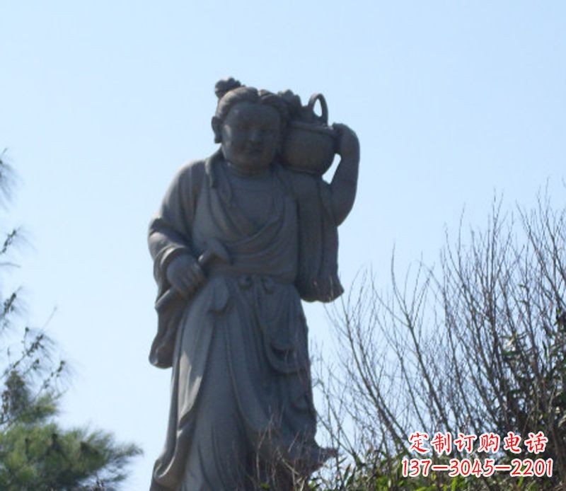 温州八仙蓝采和石雕