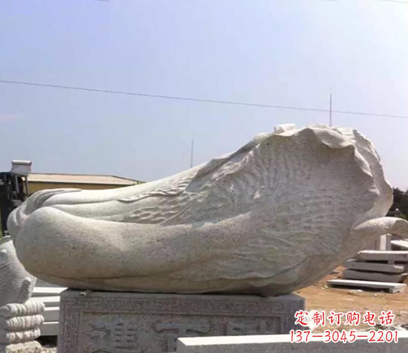 温州白菜大理石雕塑