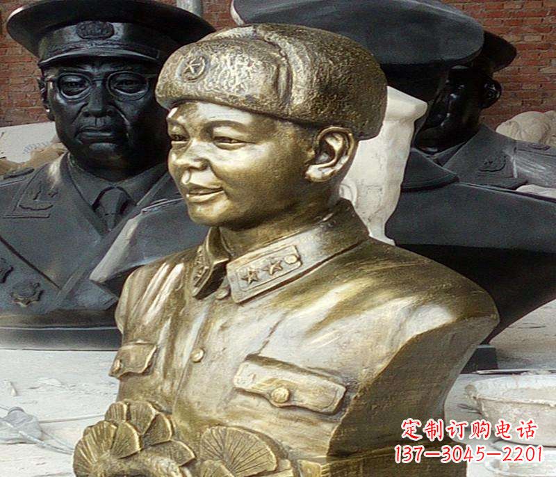 温州半身雷锋铜像