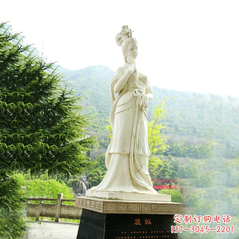温州褒姒石雕像-中国古代知名美女雕塑