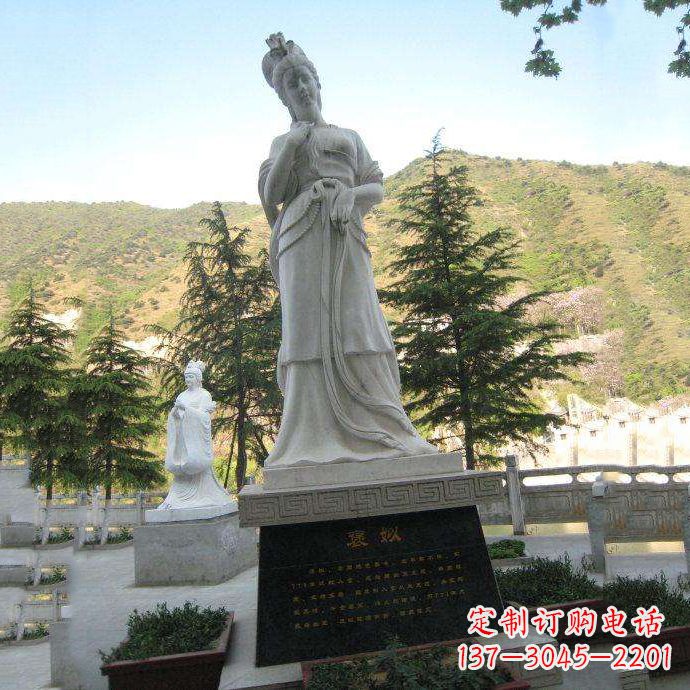 温州褒姒雕像-中国古代知名美女“烽火戏诸侯”相关人物雕塑