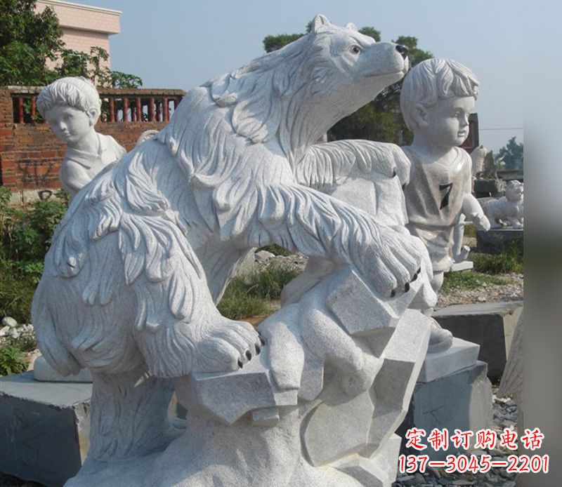 温州北极熊石雕