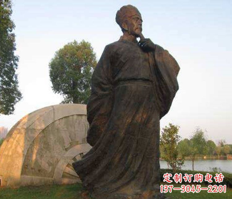 温州北宋文学家欧阳修铜雕