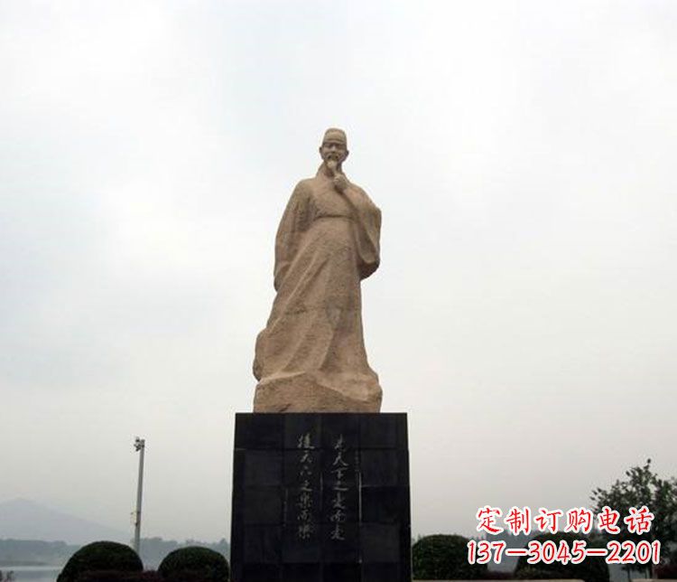 温州北宋政治家范仲淹石雕