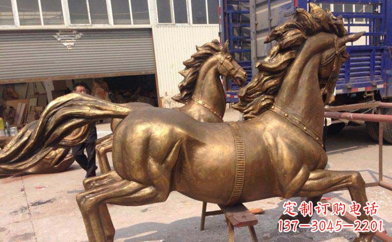 温州奔马广场铜雕