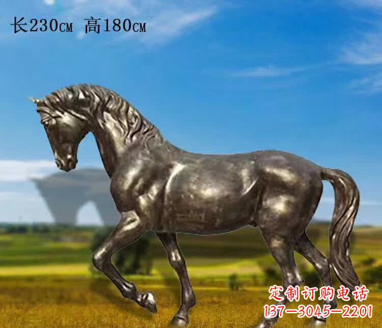 温州奔马铜雕 (2)