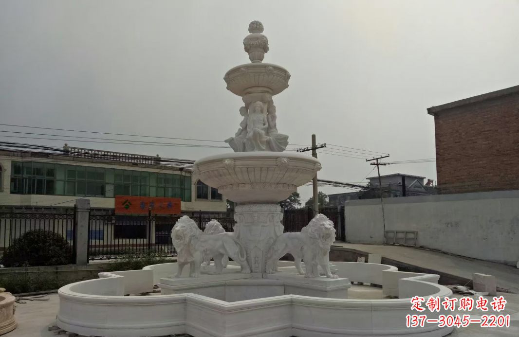 温州别墅大型欧式喷泉石雕
