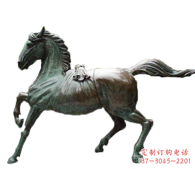 温州别墅动物飞马铜雕摆件