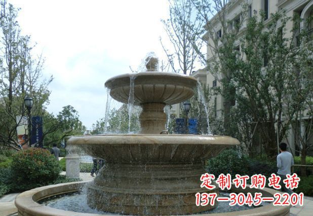 温州别墅景观大型喷泉石雕 (3)