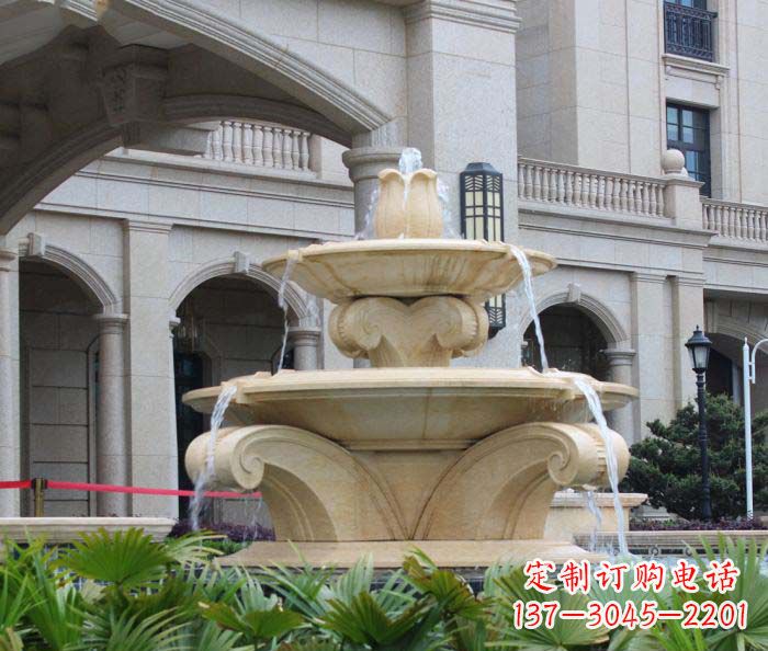 温州别墅景观欧式喷泉石雕_1