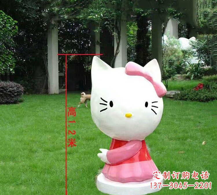 温州玻璃钢HelloKitty卡通动物雕塑