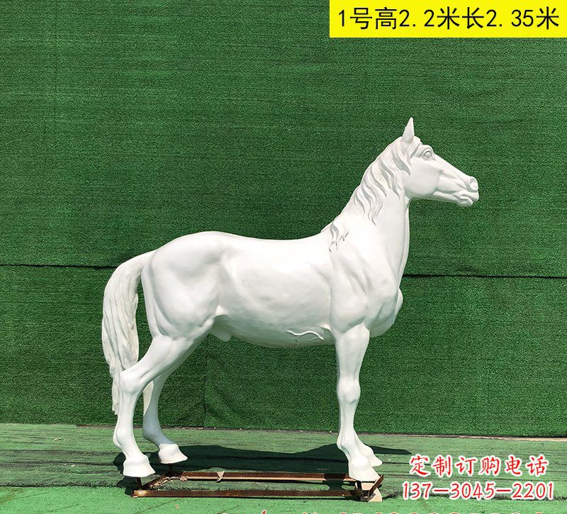 温州玻璃钢白马雕塑