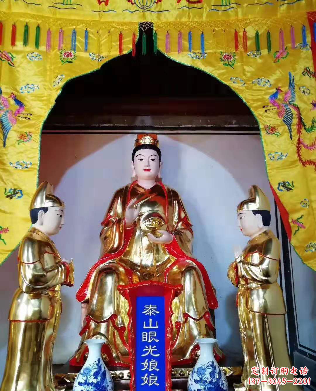 温州玻璃钢彩绘佛像雕塑寺庙景观雕塑