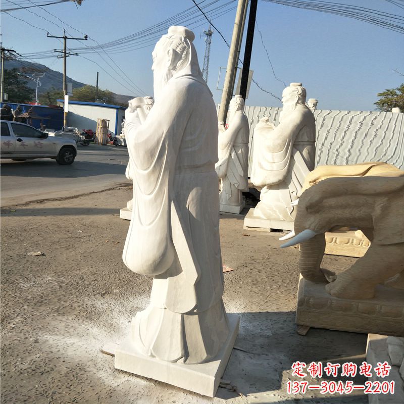 温州玻璃钢雕塑孔子