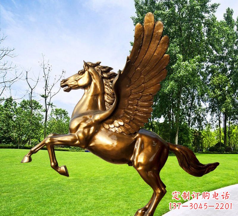 温州玻璃钢仿铜动物马雕塑