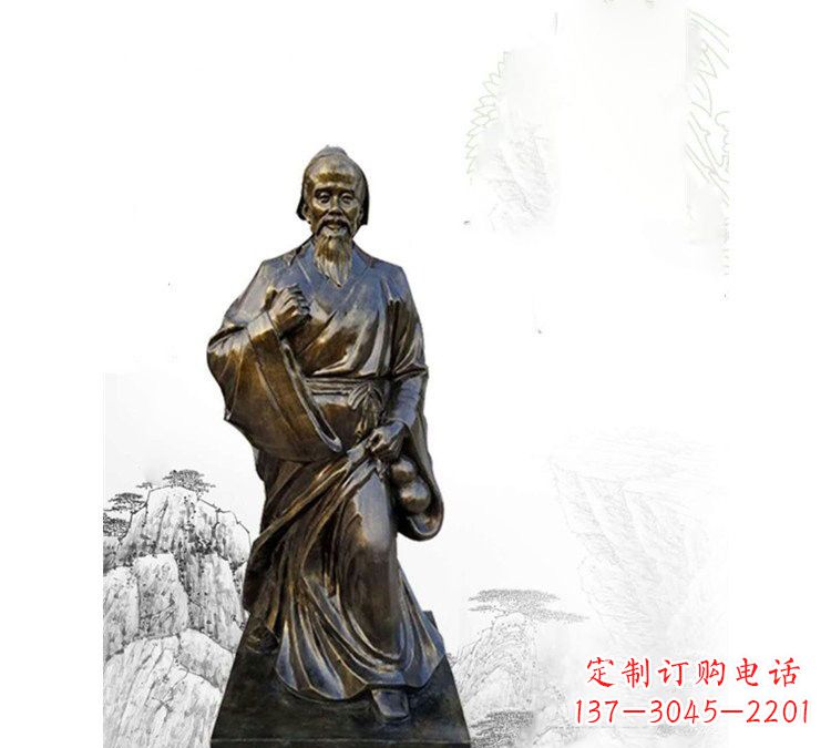 温州玻璃钢仿铜华佗