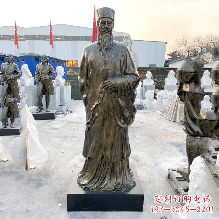 温州玻璃钢仿铜苏轼苏东坡名人雕塑