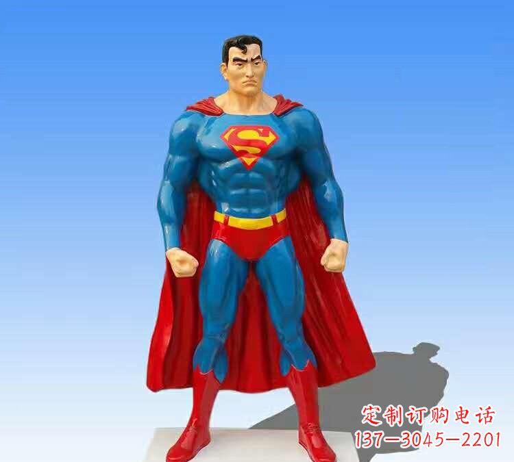 温州玻璃钢仿真超人