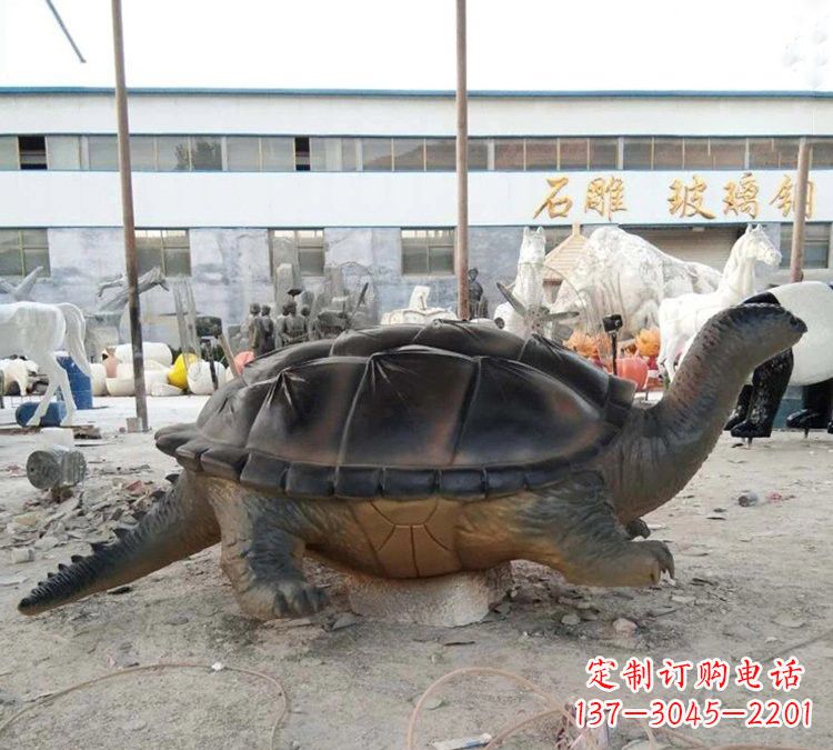 温州玻璃钢仿真大型乌龟雕塑