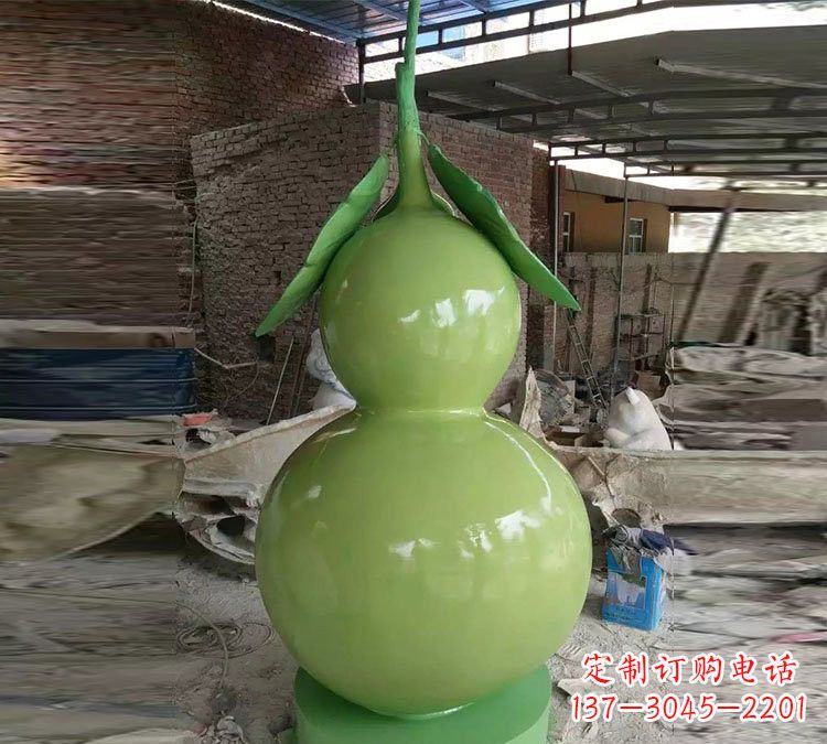 温州玻璃钢仿真葫芦雕塑