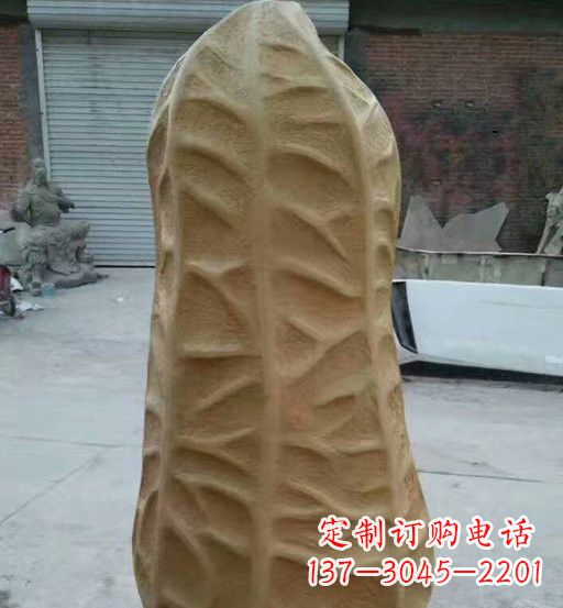 温州玻璃钢仿真花生雕塑
