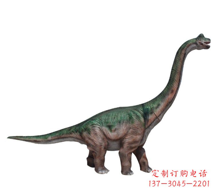 温州玻璃钢仿真恐龙腕龙雕塑