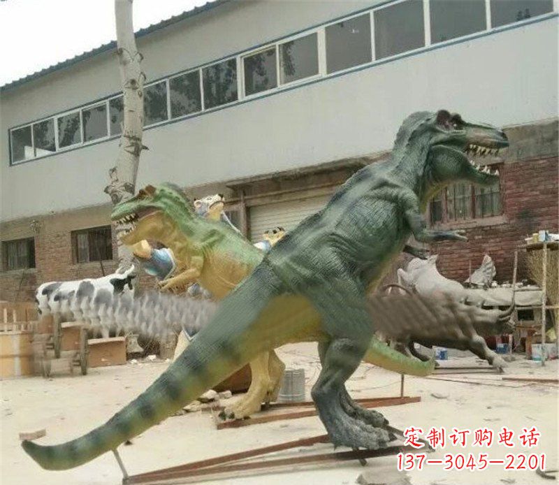 温州玻璃钢仿真恐龙公园动物雕塑