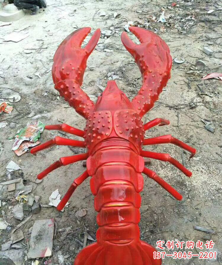 温州玻璃钢仿真龙冠动物雕塑