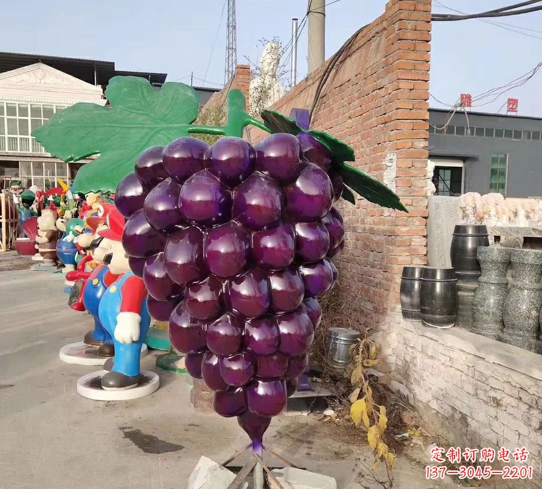 温州玻璃钢仿真葡萄雕塑