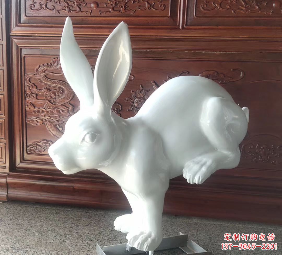 温州玻璃钢仿真生肖兔
