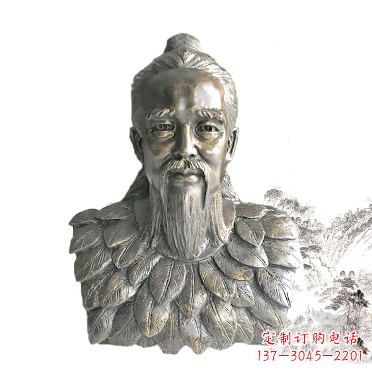 温州玻璃钢伏羲头像