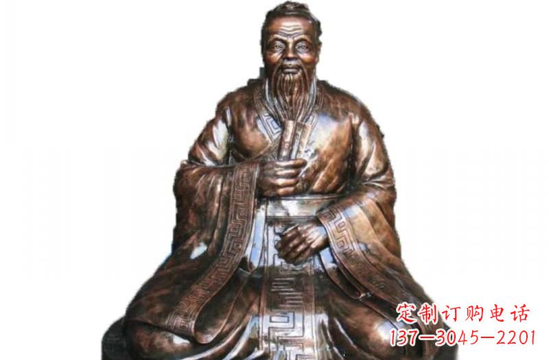 温州玻璃钢古代名人孔子雕像