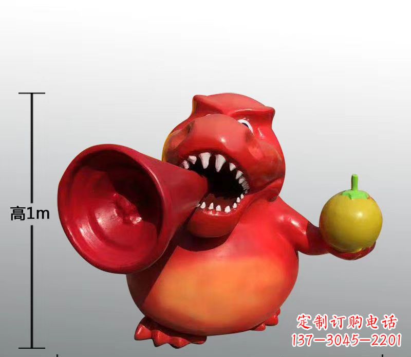 温州玻璃钢卡通仿真动物雕塑