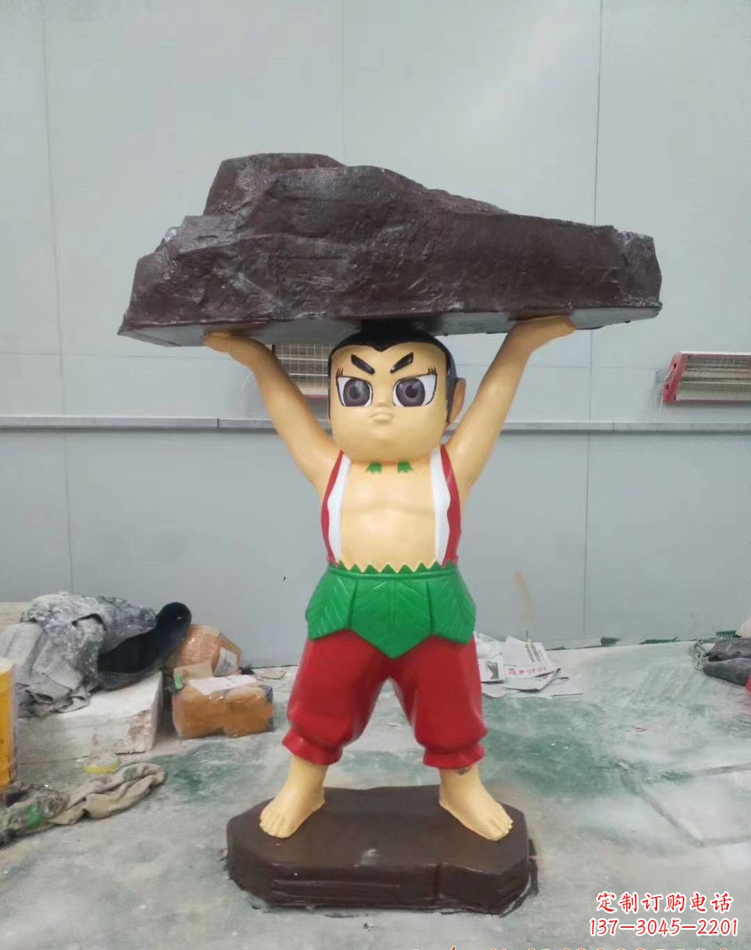 温州玻璃钢卡通葫芦娃雕塑