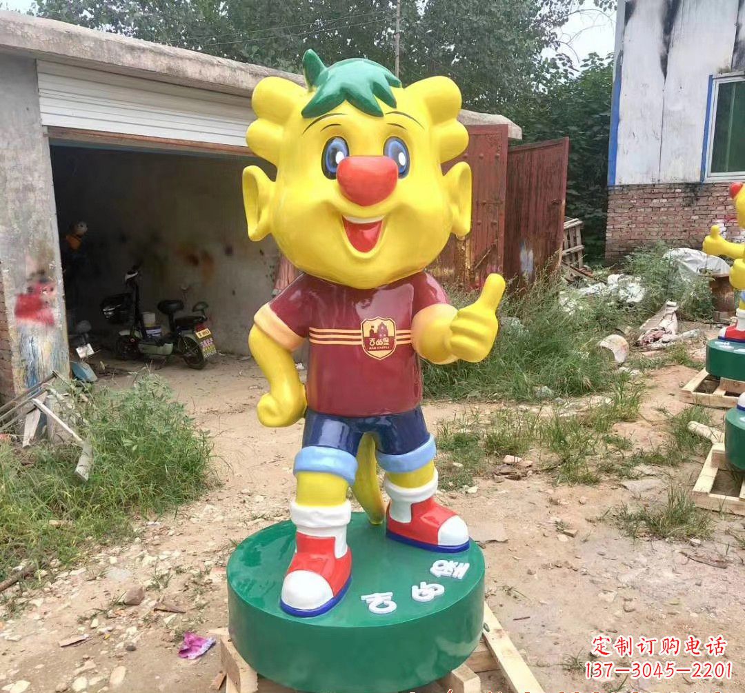 温州玻璃钢卡通小牛雕塑