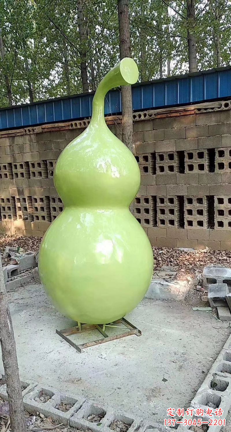 温州玻璃钢烤漆园林葫芦雕塑