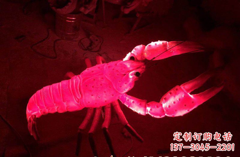 温州玻璃钢龙虾雕塑