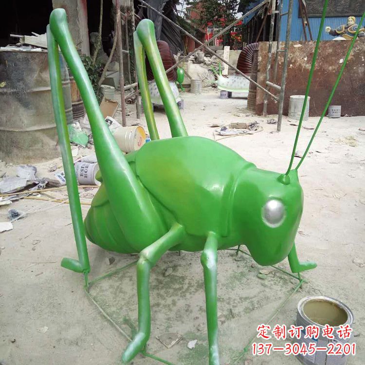 温州玻璃钢蚂蚱蝗虫雕塑
