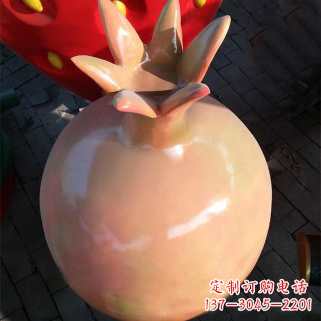 温州玻璃钢石榴雕塑