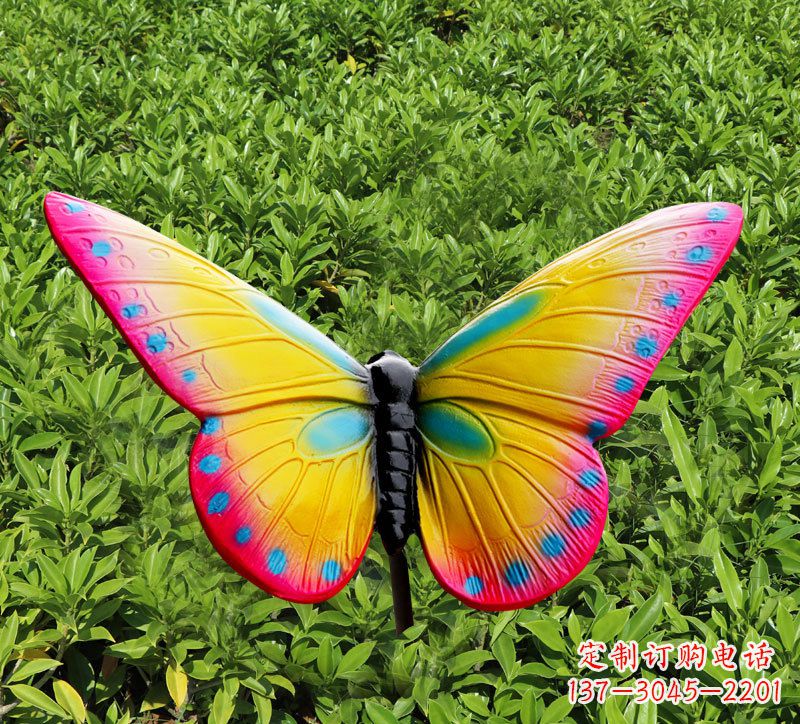 温州玻璃钢树脂仿真蝴蝶插件