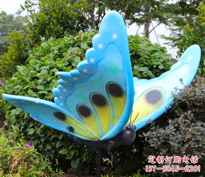 温州玻璃钢树脂仿真昆虫蝴蝶雕塑