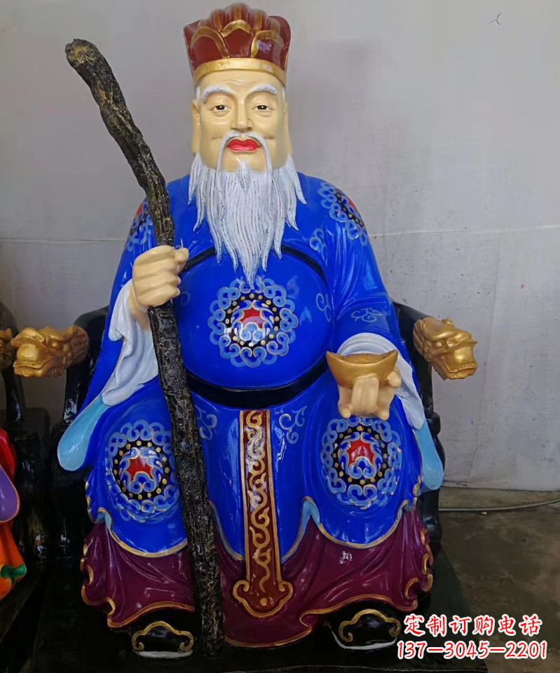 温州玻璃钢土地公土地婆神像