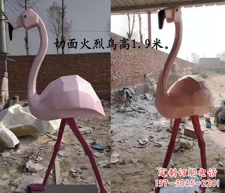 温州玻璃钢仙鹤雕塑公园园林景观动物摆件