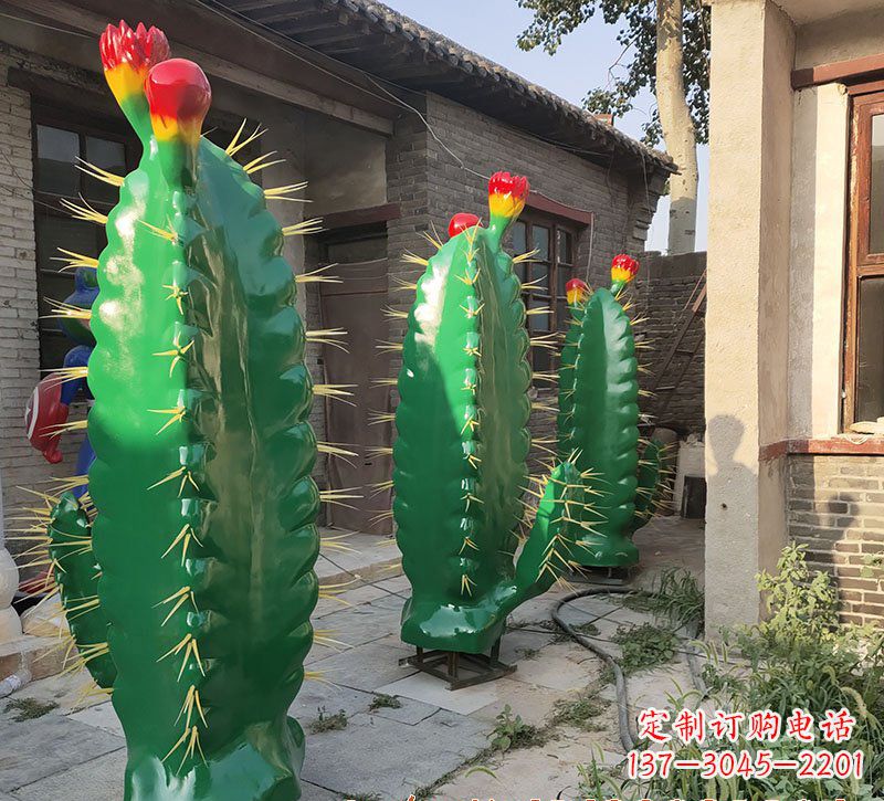 温州玻璃钢仙人掌景观雕塑