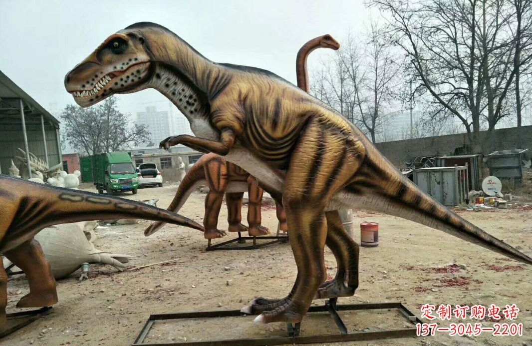 温州玻璃钢艺术仿真恐龙雕塑